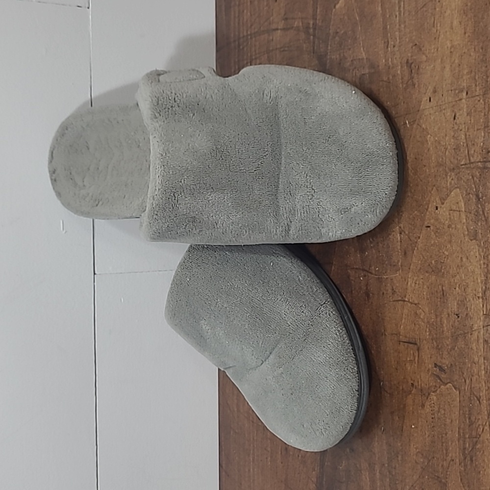 Vionic Gemma Mule Grey/Silver Slip On Soft Cushioned Slipper Women's sz 11